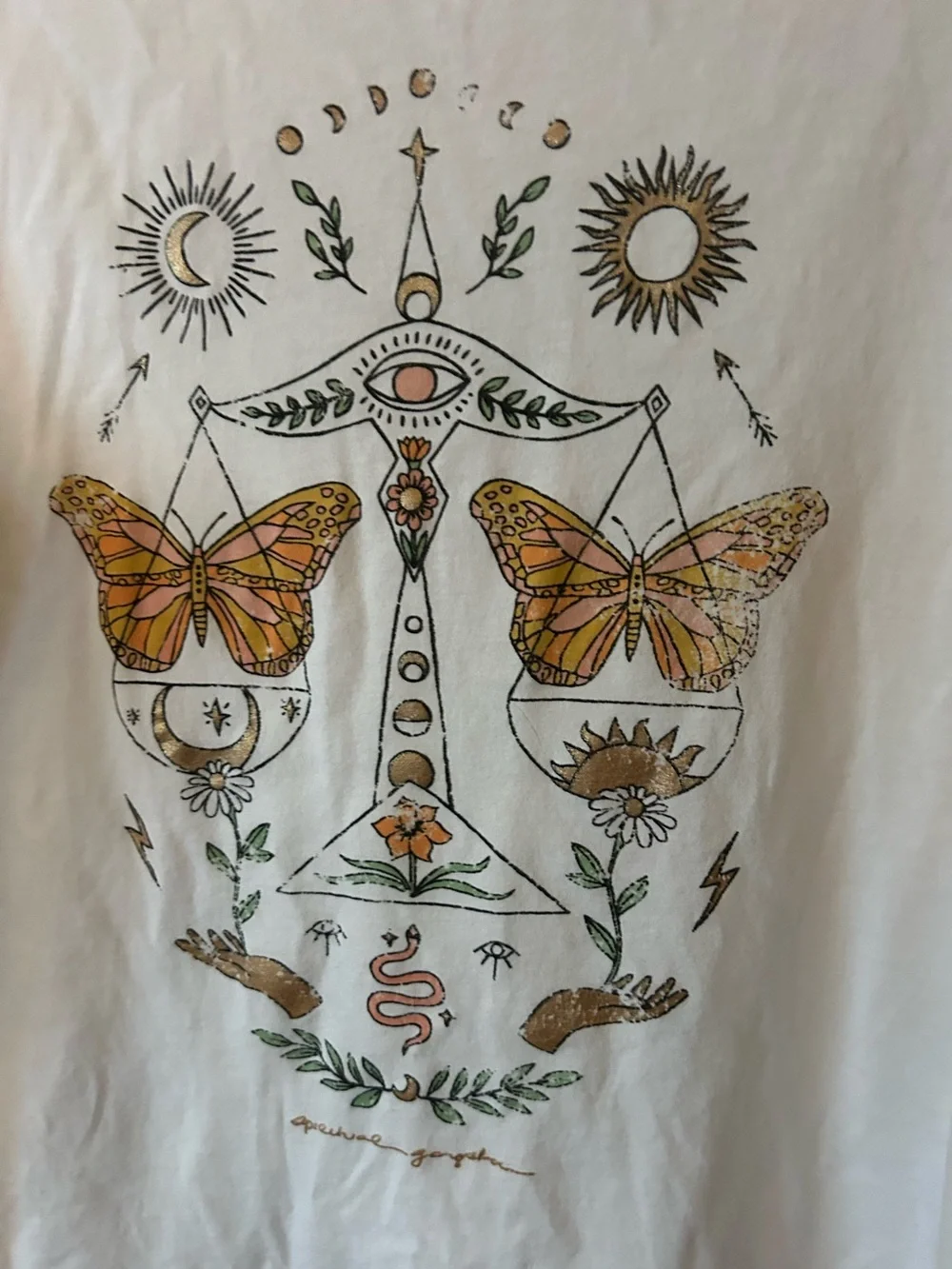Spiritual Gangster White Graphic Tee tank  S - Picture 2 of 4